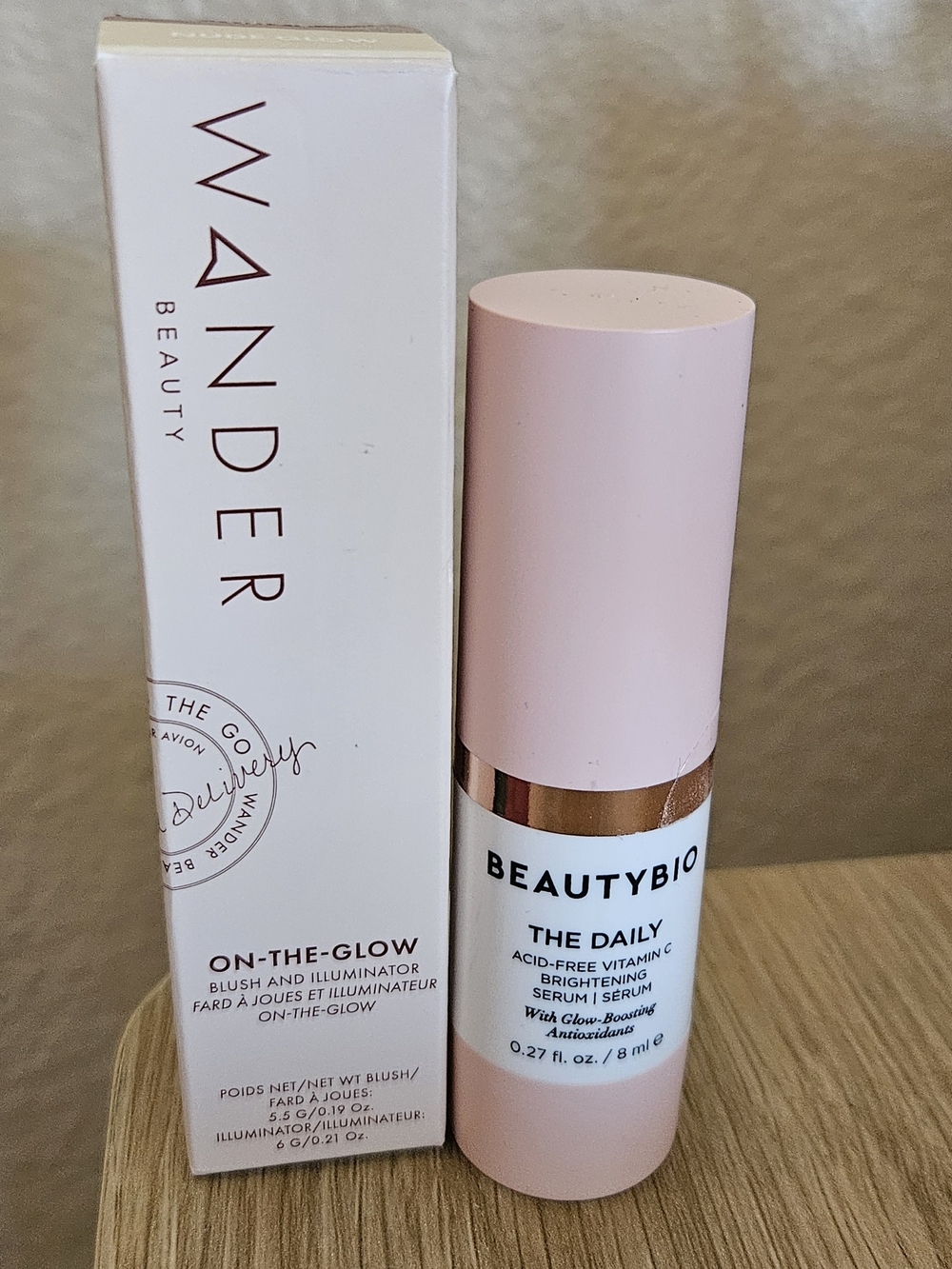 Wander Beauty Blush And Highlight Stick - BeautyBio Brightening Serum